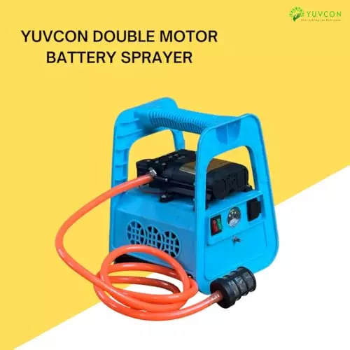 yuvcon-double-motor-battery-sprayer-pump-12-v-with-150-psi-pressure-and-10-meter-hose-pipe