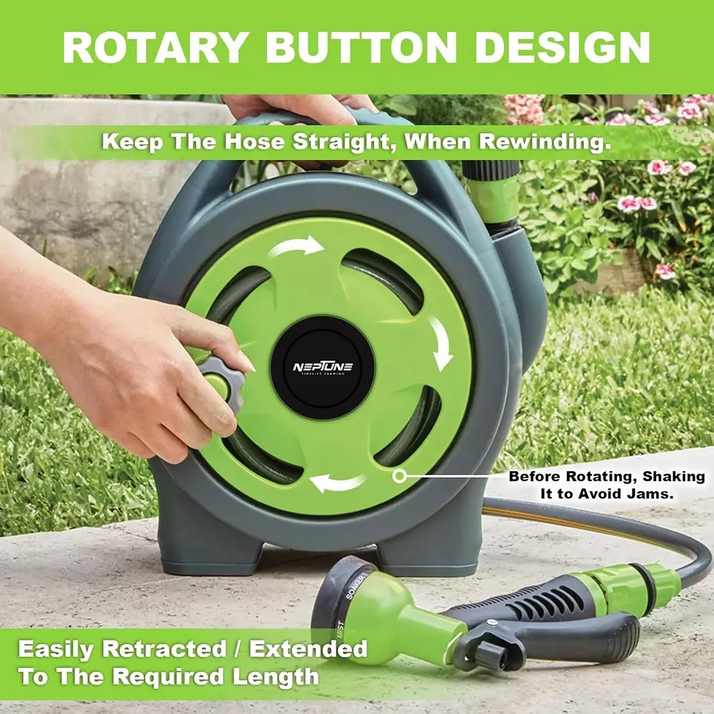 neptune-mini-garden-hose-reel-portable-and-wall-mounted-7-in-1-spray-modes-10-m-hose