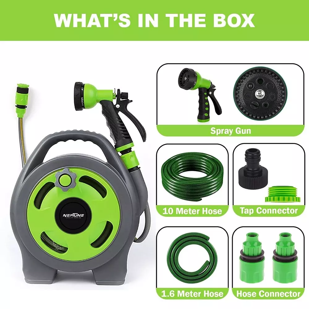 neptune-mini-garden-hose-reel-portable-and-wall-mounted-7-in-1-spray-modes-10-m-hose