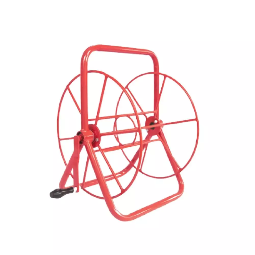 Gurudatta Metal Hose Reel with Wall Mount Attachments 12.5 mm (1/2 Inch) Pipe Size for 120 ft (36.57 m) Garden Hose Storage