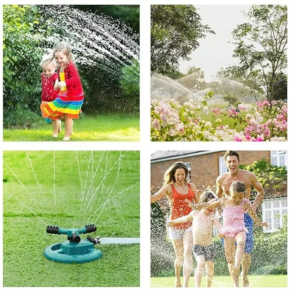 MED BUDDY Water Sprinkler Automatic 360° for Watering Garden, Plant Irrigation and Kids Playing, Irrigation System
