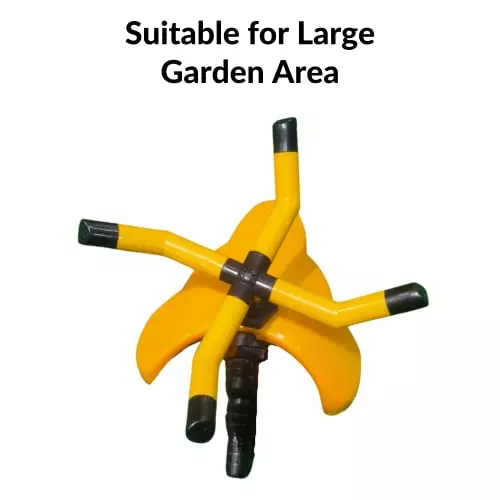 yuvismart-yellow-4-way-plastic-garden-water-sprinkler-for-lawn-and-garden-irrigation