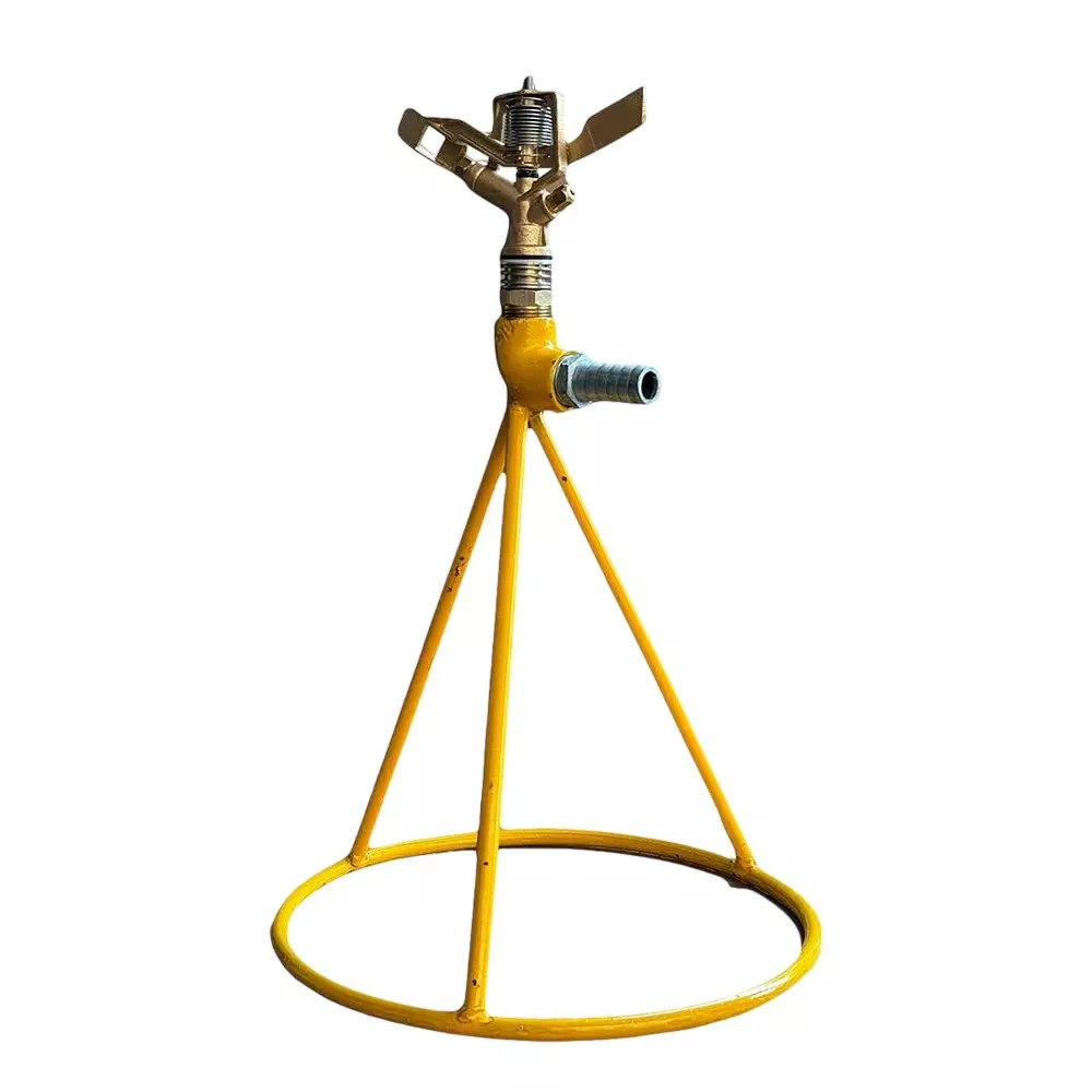 Yuvcon Brass Sprinkler 360 Degree with Metal Stand 19.05 mm (3/4 inch) Nipple for Gardening and Agriculture Irrigation