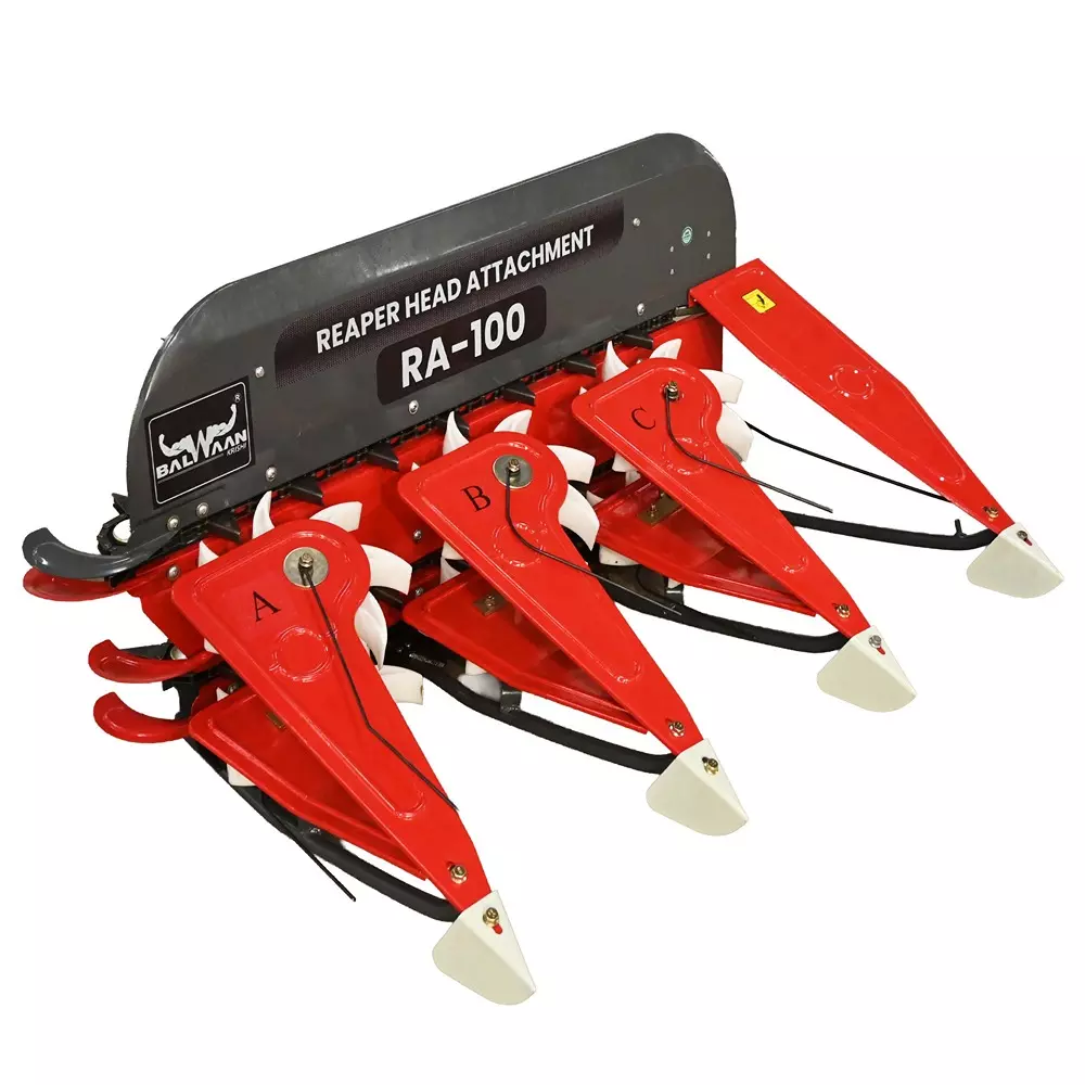 Balwaan Reaper Head Attachment 3 Row 100 cm Cutting Width for Use with Power Weeder, RA-100