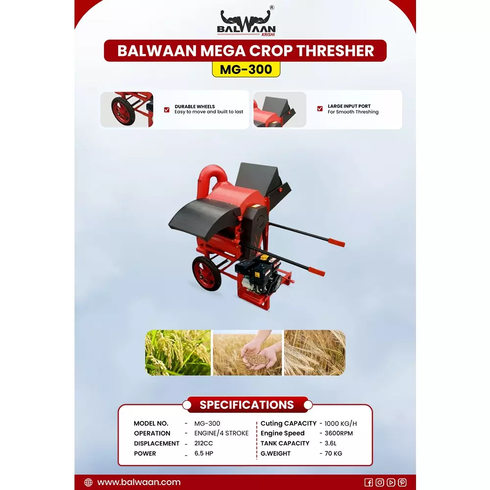 balwaan-paddy-crop-thresher-with-engine-mg-300