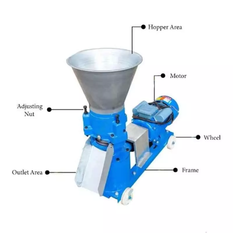 vinspire-75hp-cast-iron-three-phase-pellet-making-machine-capacity-150-200-kghr