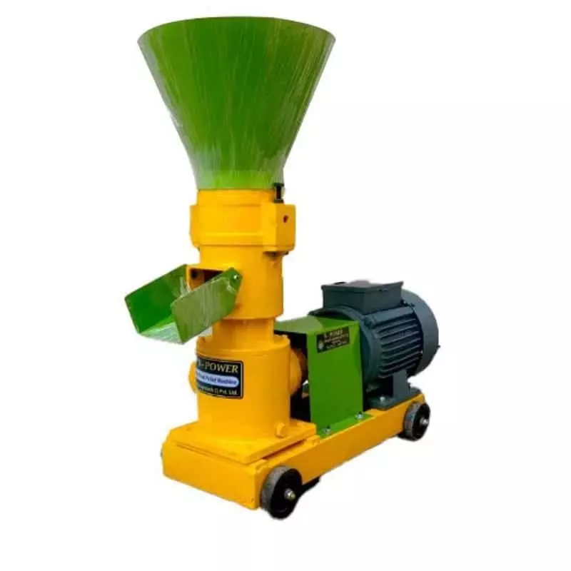 Vinspire Pellet Making Machine Single Phase 125-150 Kg/hr Production Capacity 4 mm Pellet Size with 5 HP Motor