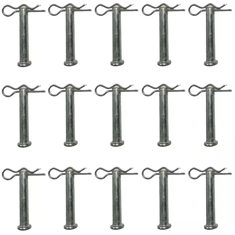 GENERIC R Pin Mild Steel 8 mm for Power Tiller & Weeder, DU-DA-20211794 (Pack of 15)