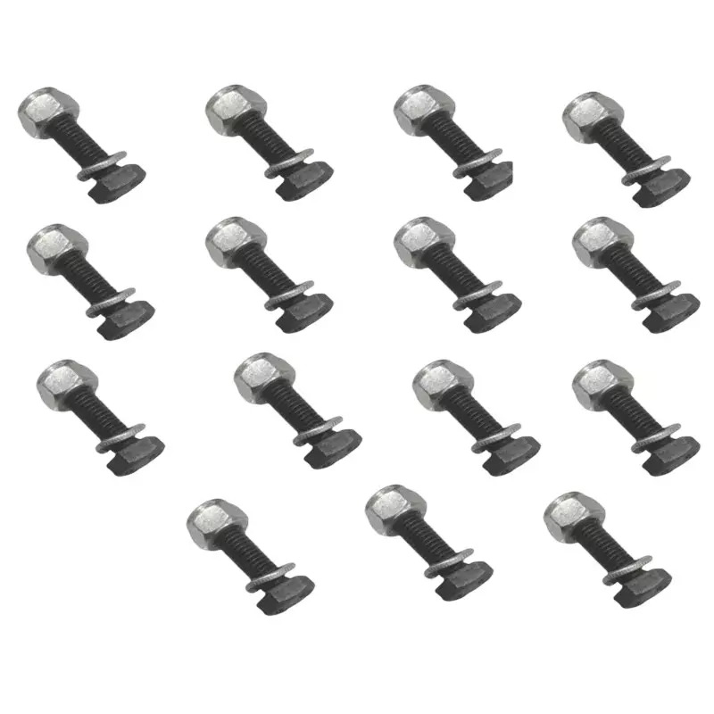 GENERIC Nut Bolt with Washer M10 for Power Tiller & Weeder, DU-DA-20211801 (Pack of 15)