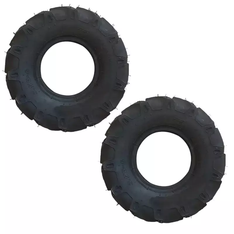 GENERIC Heavy Duty Tyre 3.50 x 6 Size for 5 to 9 HP Power Tiller, SD-DA-20231602 (Pack of 2)