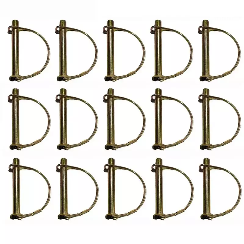 GENERIC Heavy Duty Round D Pin Mild Steel 8 mm For Power Tiller / Weeder, DU-DA-20211796 (Pack of 15)