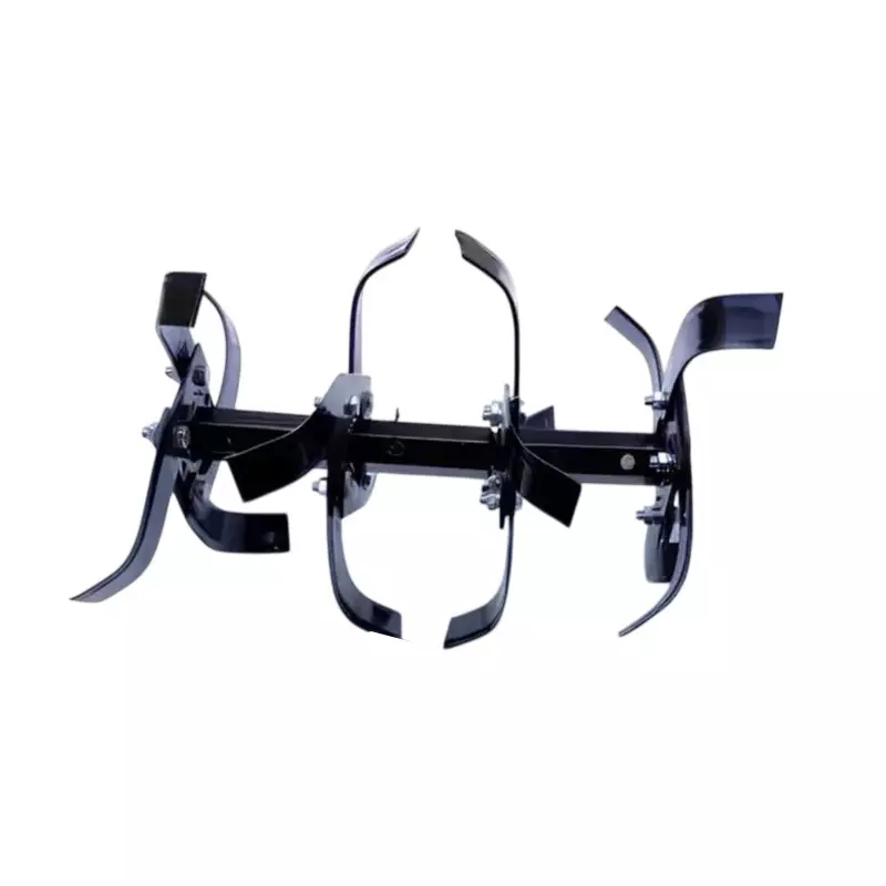 GENERIC Heavy Duty 4 Row Rotavator Set 18 inch (457.2 mm), (32 Blades, 2 Shafts and 32 Nuts) for 5 to 12 HP Diesel Power Tiller, TI-HD-24695 (Set of 2)