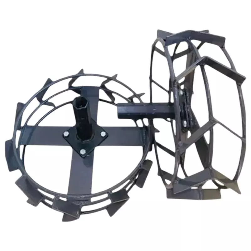 GENERIC Heavy Duty Special Iron Wheel Mild Steel 18 Inch (457.2 mm) for 5 to 9 HP Petrol Power Tiller With Free Tyre Holder, TI-HD-45093 (Pack of 2)