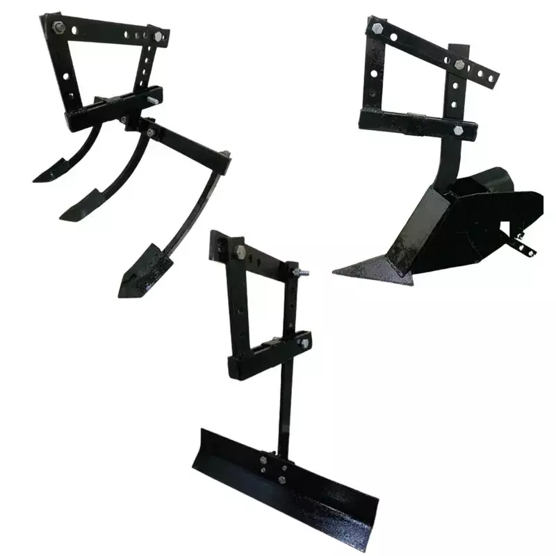 GENERIC Heavy Duty Adjustable Ridger, 3 Tyne Cultivator & Leveler Attachment Combo For 2 Stroke 63 CC Mini Tiller, TI-HD-35517