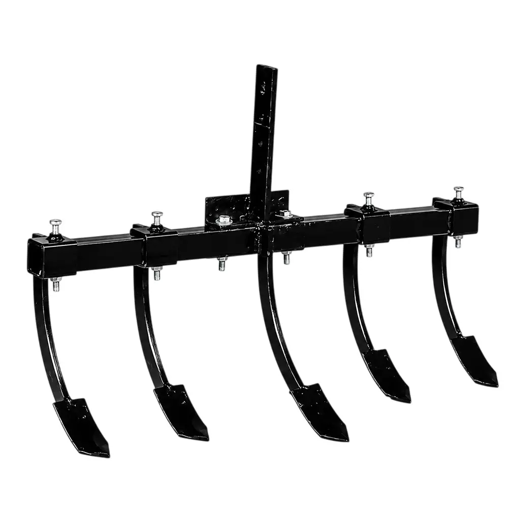 Balwaan 3 In 1 5 Tyne Cultivator with Leveller & Dol Maker Stainless Steel for Farming & Gardening, CL31