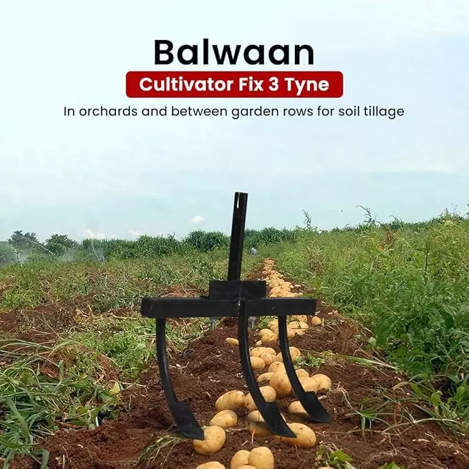 balwaan-3-tyne-adjustable-cultivator-black-color-high-quality-steel-body-for-small-and-medium-farms-cl-30a