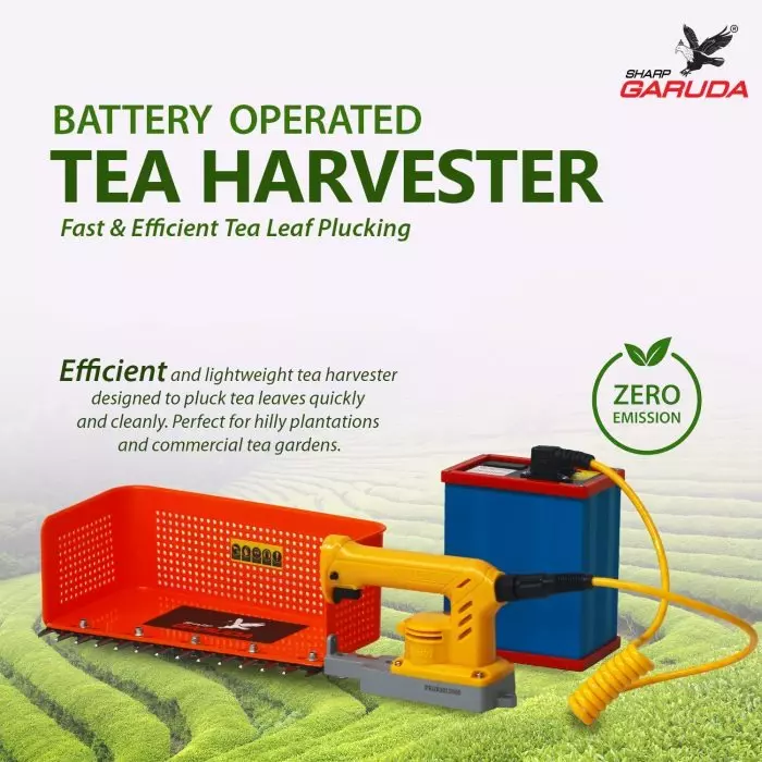 sharp-garuda-tea-harvester-plucking-machine-with-battery-285-mm-blade-double-sided-serrated