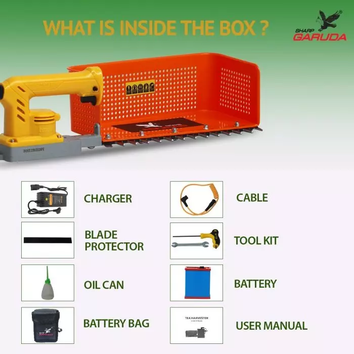 sharp-garuda-tea-harvester-plucking-machine-with-battery-285-mm-blade-double-sided-serrated