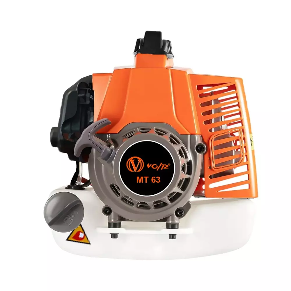 Voltz Farming Mini Tiller 4 Stroke Torque Engine 3 HP Fuel Power 2 Stroke Petrol Engine 63 cc Orange for Agricultural Use, MT-63
