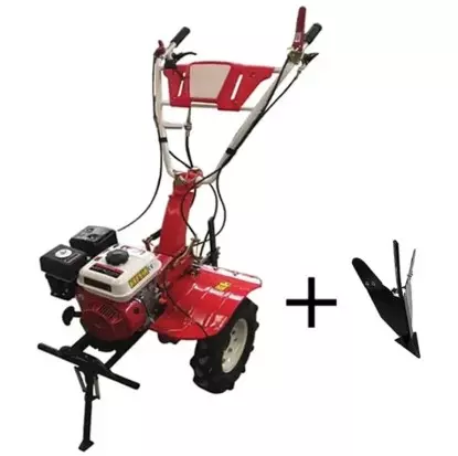 Siddhi Petrol Power Tiller with Free Ridger Attachment 3.6 L Fuel Tank Capacity 4 Stroke 3600 RPM Gear Drive 7 HP PTO Shaft