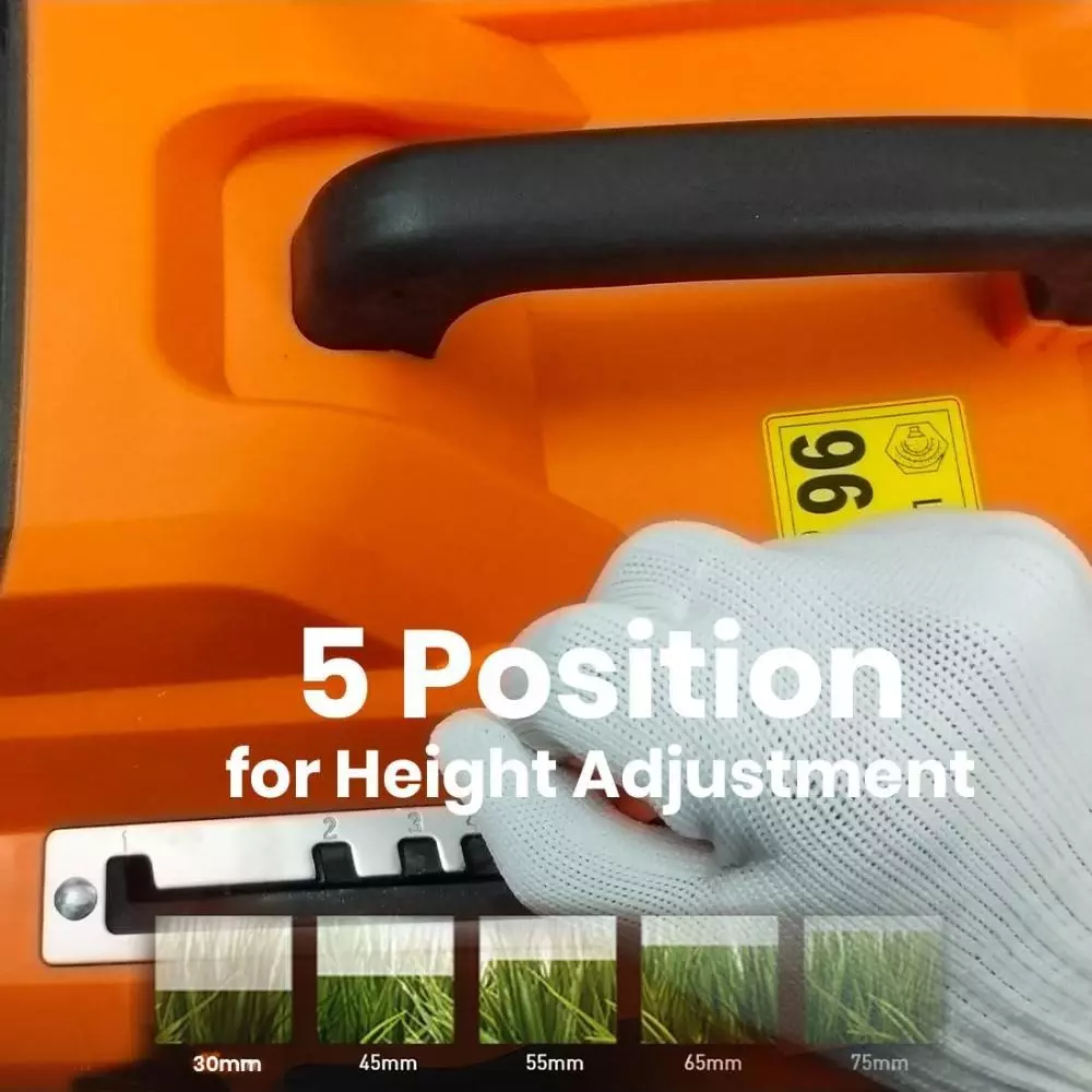 Voltz Electric Lawn Mower with 17 inch (43.1 mm) Spinning Steel Blade and 52 L Grass Collection Capacity, VZ-LM2400