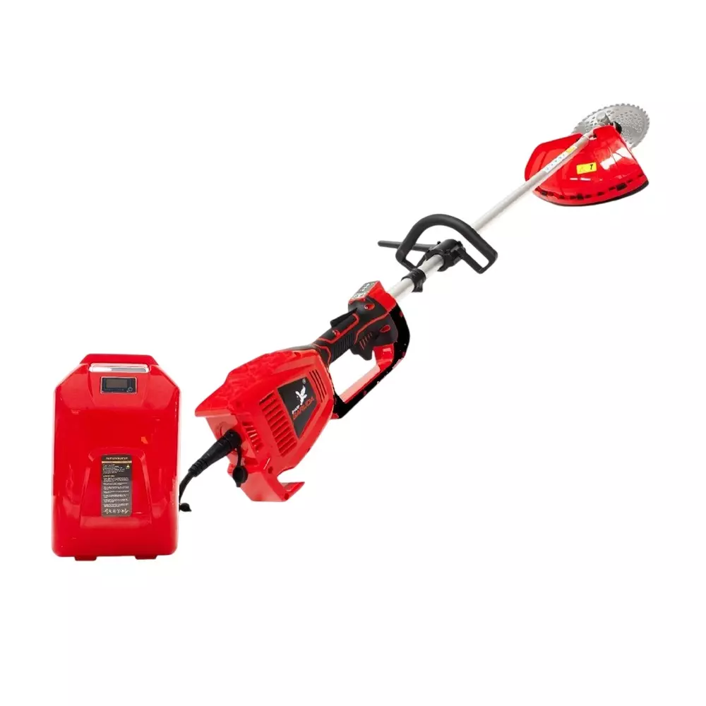 Sharp Garuda Battery Brush Grass Cutter Machine with 1 Lithium Ion Battery 1.8 kW 415 mm Cutting Width, SGBBC-LB