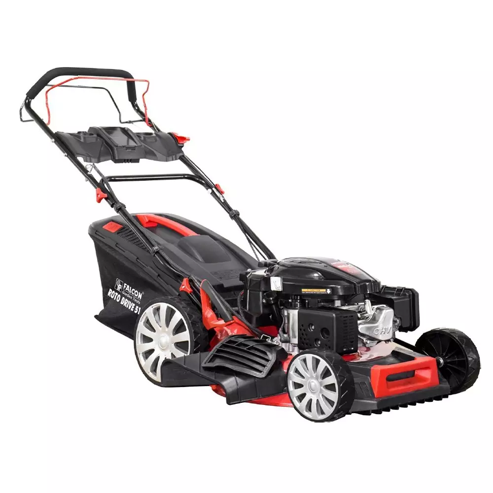 Falcon Rotary Lawn Mower Carbon Steel Multicolor PVC Grip 36 mm Cutting Capacity for Cutting Thick & Hard Branches