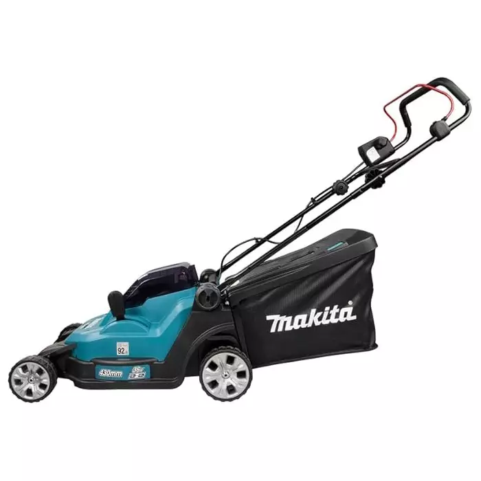 Makita Cordless Lawnmower with 18 V x 2 Battery Voltage and 430 mm Cutting Width, DLM432Z (Without Battery and Charger)