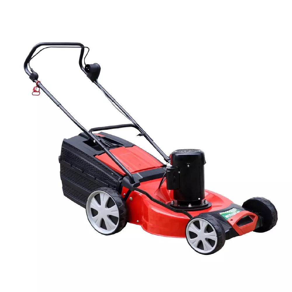 Falcon Rotary Lawn Mower Godrej 3000 rpm 3 HP 46 cm Cutting Width Red & Black for Cutting Grass & Small Edges, Roto Drive-46 PRO