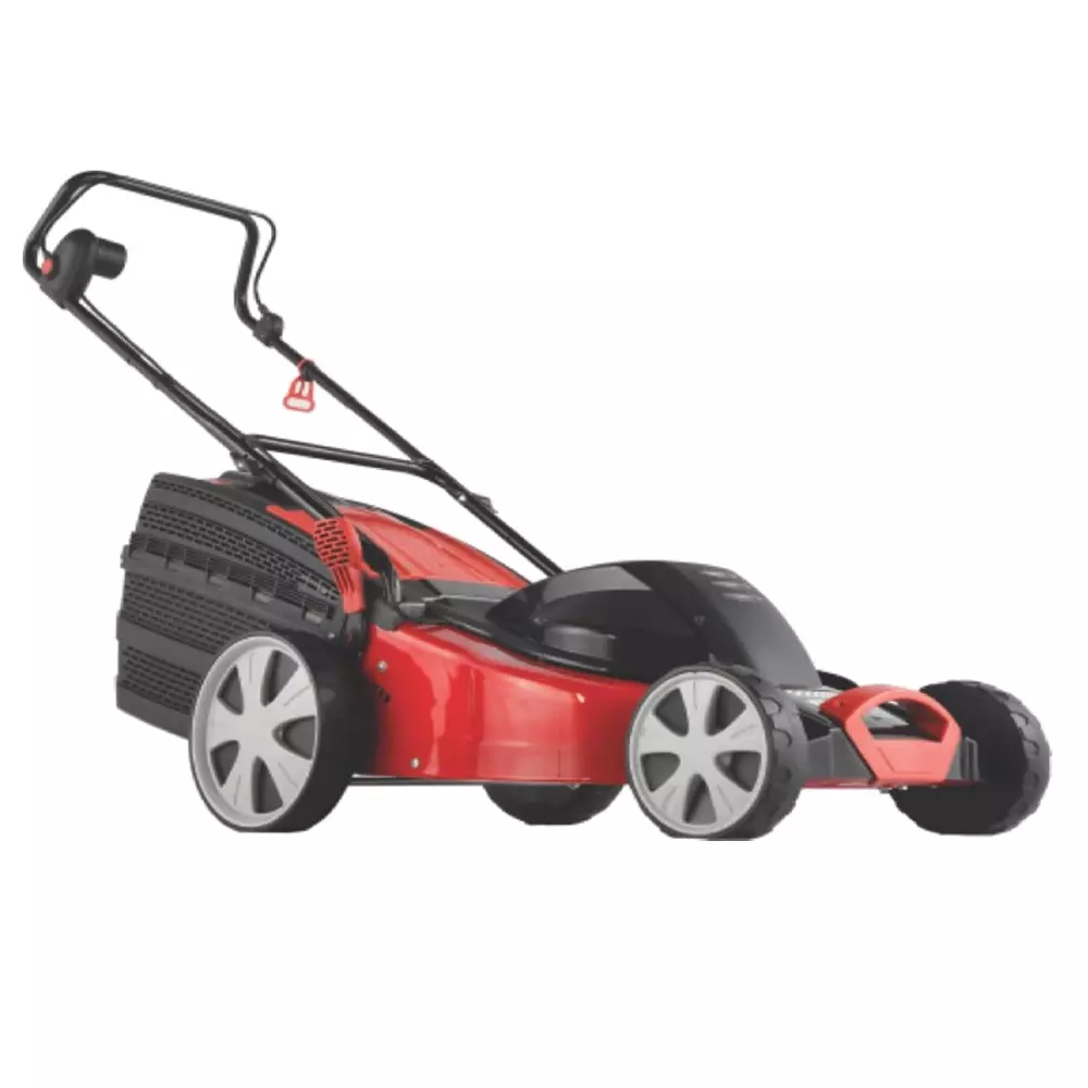 Falcon Rotary Lawn Mower 4 HP 140 cc 46 cm Cutting Width Red & Black for Cutting Grass & Small Edges, Roto Drive-46 PE