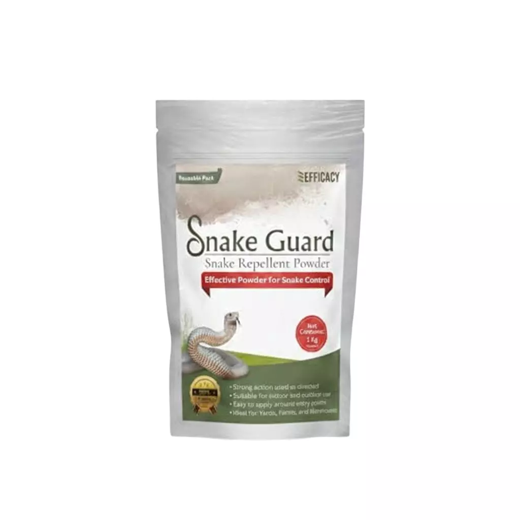 Efficacy 1 Kg Natural Snake Away Repellent Powder White Color for Use Around Foundations, Gardens, Garages, Sheds, WI-SNAKE_PWDR-1KG
