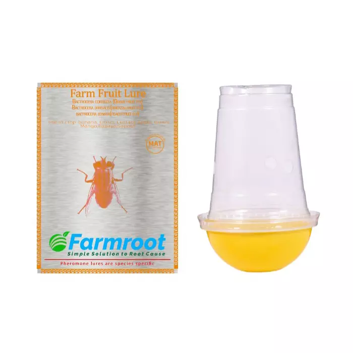 Farmroot Weatherproof and Non-Toxic Farm Fruit Lure with Fly Trap Plastic, FR123470 (Pack of 3 Pcs)
