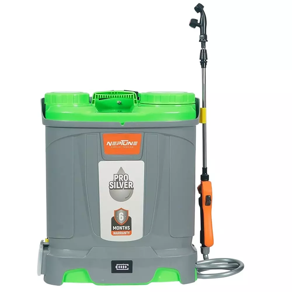 Neptune Knapsack Sprayer Battery Operated 18 L Tank Capacity 12V/8 Ah Battery Capacity with Digital Indicator & 4 Nozzles