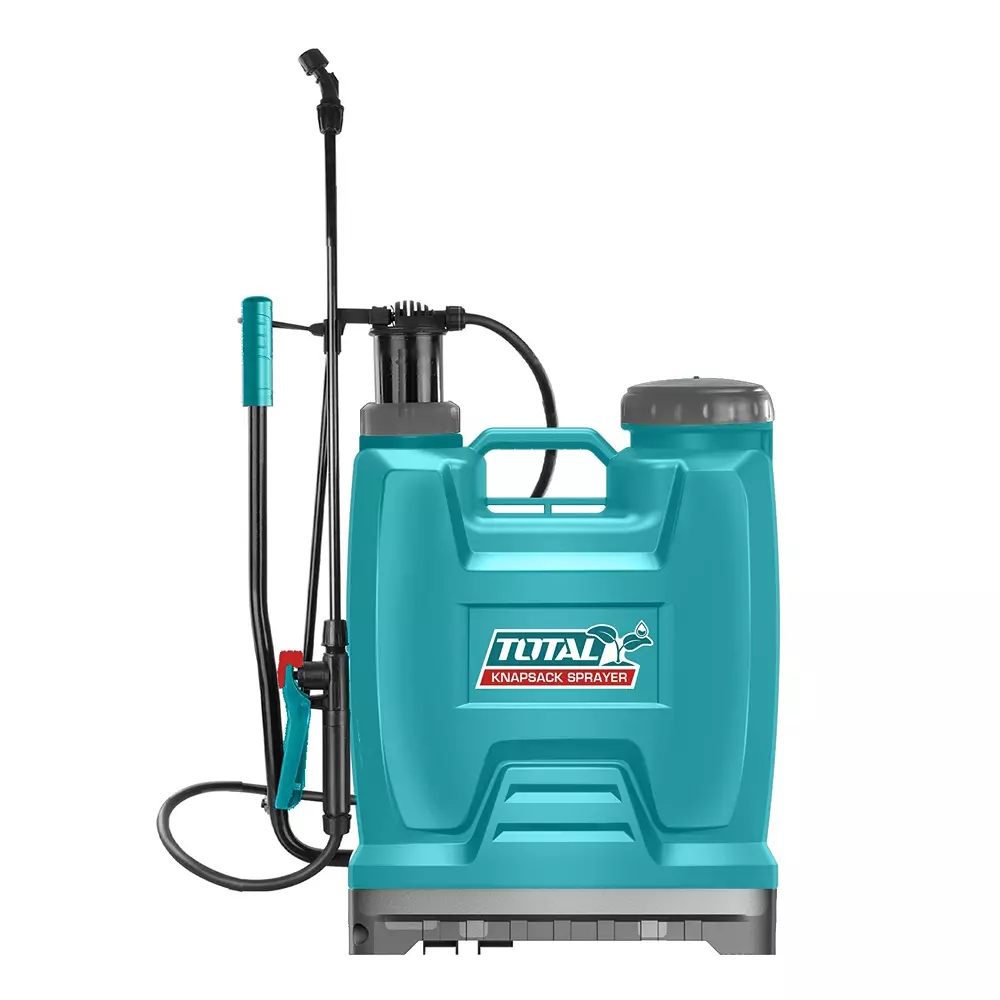 Total Knapsack Sprayer 16 L 4.5 BAR Y Trigger Fiberglass Lance Adjustable Nozzle, THSPP41602