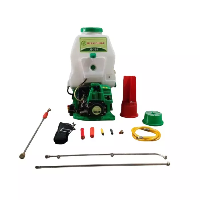 Jeevan Shakti Knapsack Power Sprayer Double Suction 25-30 Kg/cm² Pressure 20 L Tank Capacity with 139F Petrol Engine, JS-768 ( 4 Stroke)
