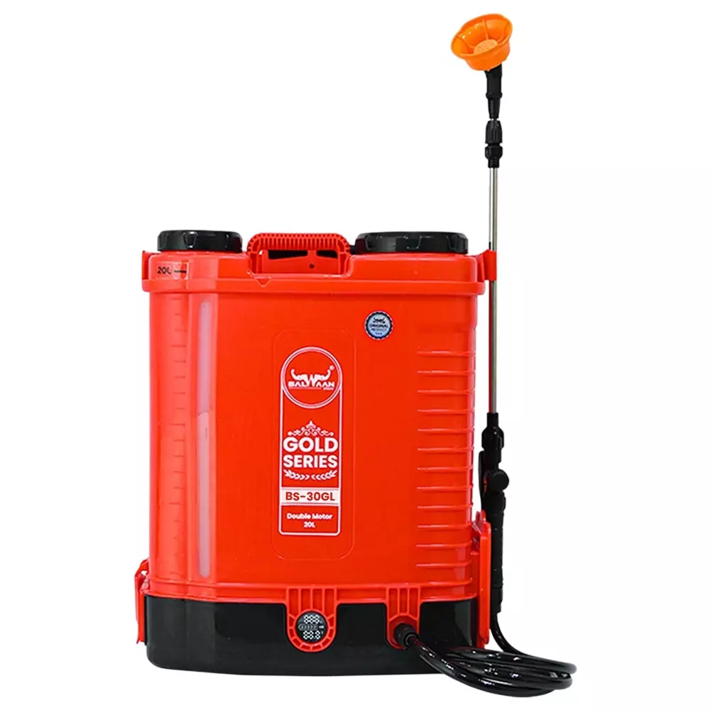 Balwaan Battery Sprayer with 12 Ah Lithium Battery 20 L Tank Capacity Black & Red for Farming & Gardening, BS30GL