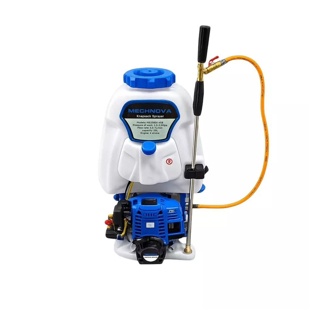 MECHNOVA 25 L Knapsack Sprayer with 4 Stroke 35.8 CC Petrol Engine and 25 Bar Maximum Pressure