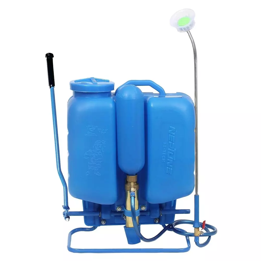 Neptune 16 L Blue Knapsack Hand Sprayer Brass Chamber 60 cm Lance, Gold-41