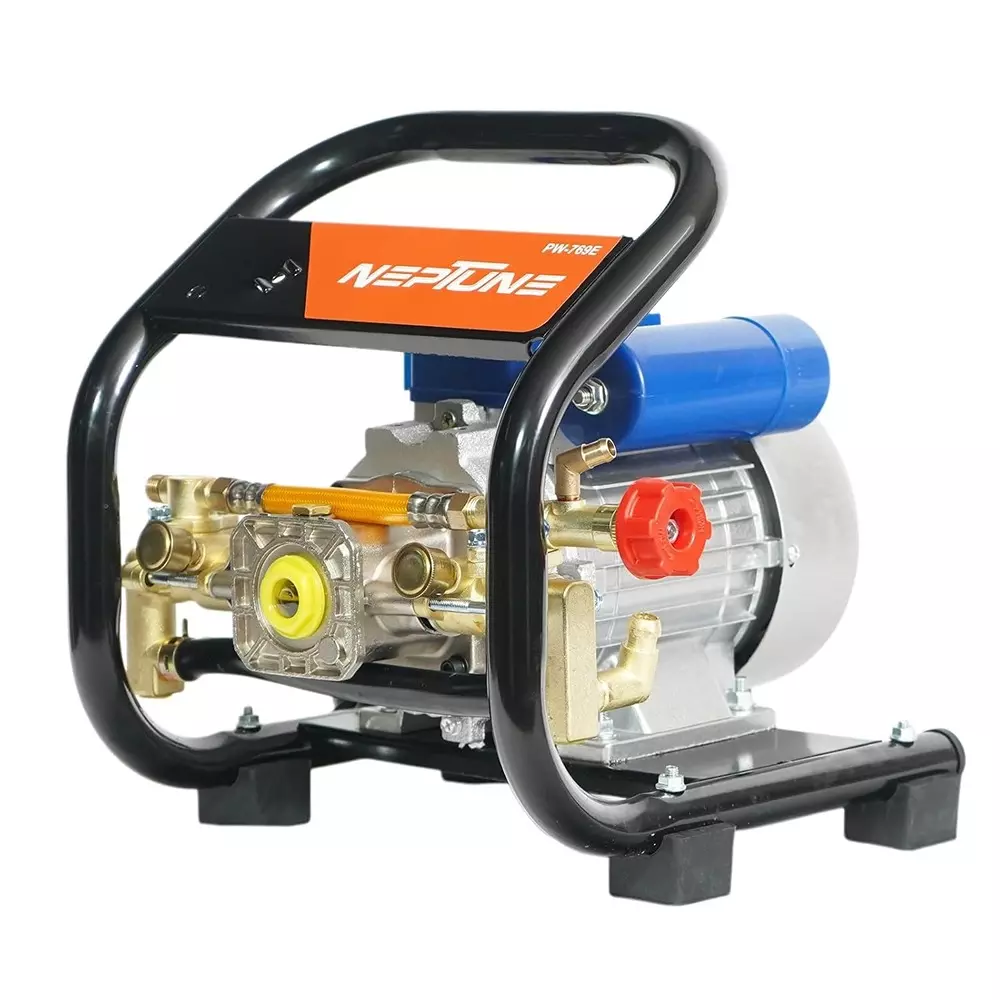 Neptune 1100W Electric Portable Pressure Sprayer Pump Brass Head with Spray Gun & Hose, PW-769E
