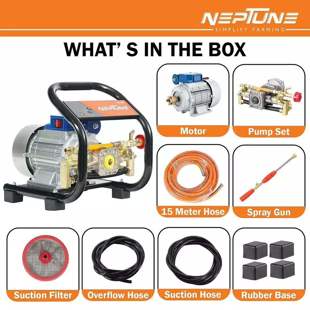 neptune-1100w-electric-portable-pressure-sprayer-pump-brass-head-with-spray-gun-hose-pw-769e