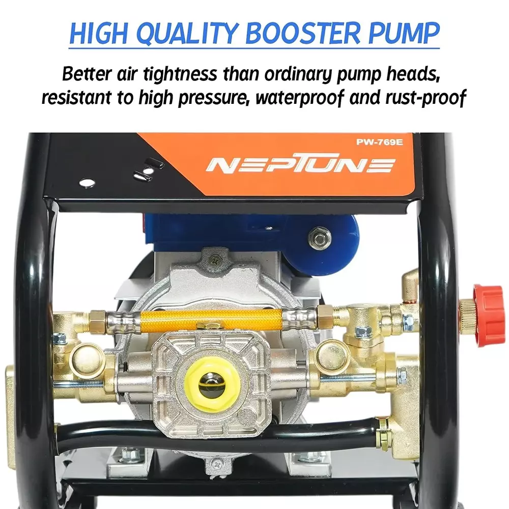 neptune-1100w-electric-portable-pressure-sprayer-pump-brass-head-with-spray-gun-hose-pw-769e