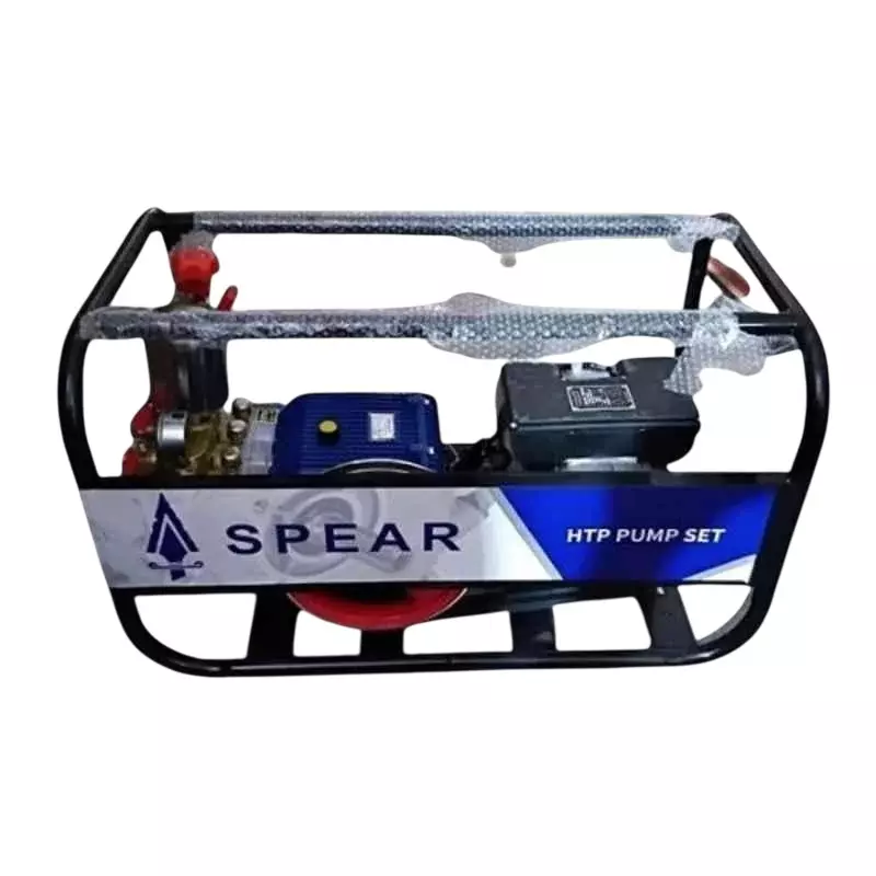 Spear 3 HP Power Sprayer with 75 NO HTP Pump, 1400 RPM Single Phase Motor and 2-405 MPa Working Pressure