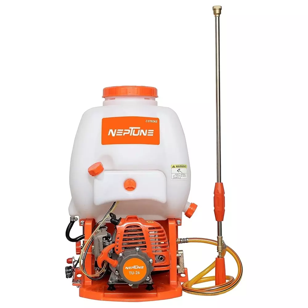 Neptune 2-Stroke  26CC Knapsack Power Sprayer with 16L Tank & Dual Type Spray Guns,  NF 608