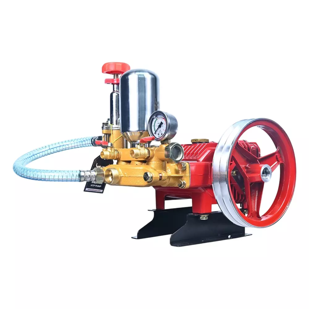 Balwaan HTP Pump 2x1/4 inch Outlet 0-40 Kg/cm² Pressure 13.5-20 L/min Suction Volume with 190 mm Aluminium Pulley, BH-22