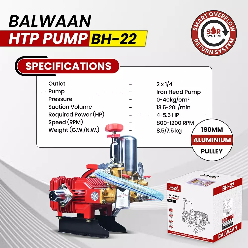balwaan-htp-pump-2x14-inch-outlet-0-40-kgcm-pressure-135-20-lmin-suction-volume-with-190-mm-aluminium-pulley-bh-22