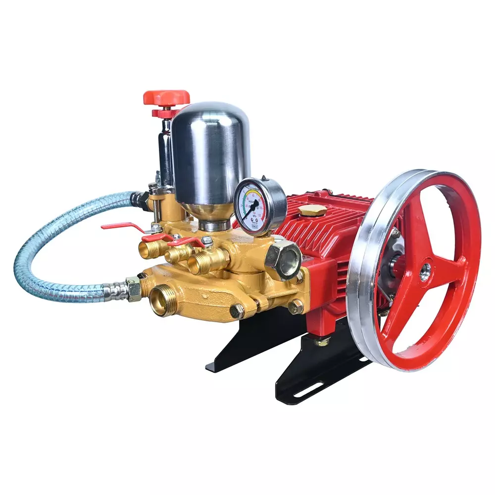 Balwaan HTP Pump 2x1/2 inch + 1x1/4 inch Outlet 0-40 Kg/cm² Pressure 32-47 L/min Suction Volume with 230 mm Aluminium Pulley, BH-33
