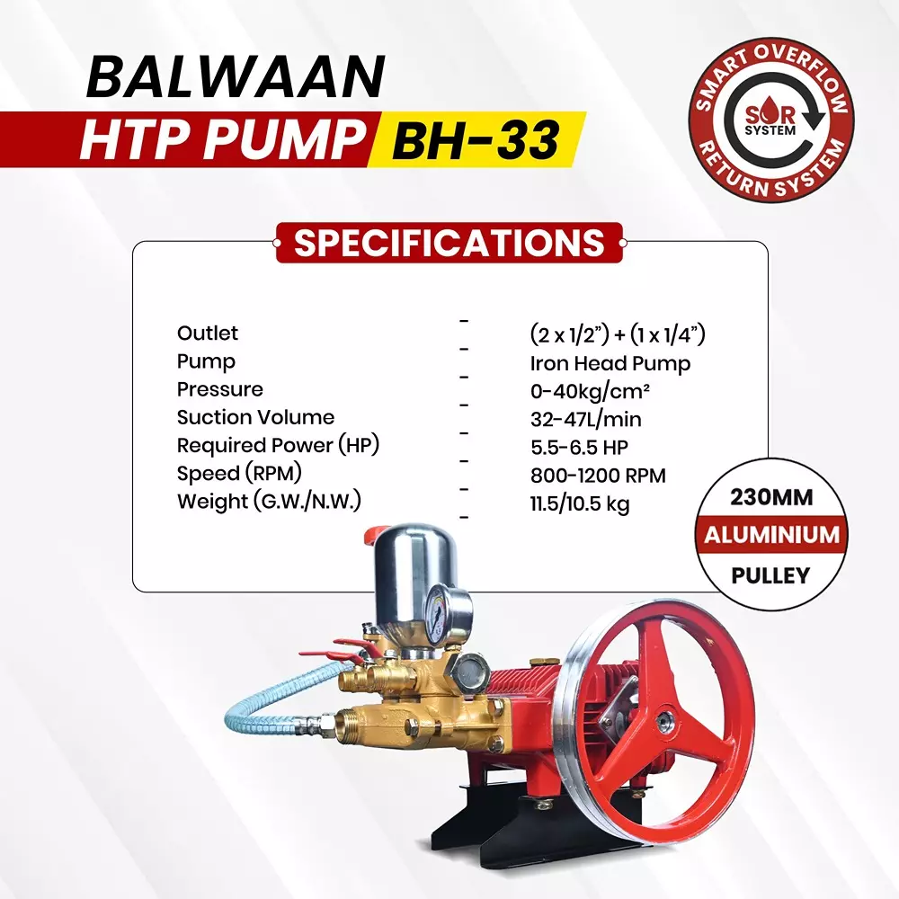 balwaan-htp-pump-2x12-inch-1x14-inch-outlet-0-40-kgcm-pressure-32-47-lmin-suction-volume-with-230-mm-aluminium-pulley-bh-33