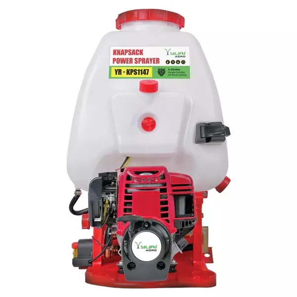 Yuri Knapsack Power Sprayer Air-Cooled, Single Cylinder, 4-Stroke 25 L Tank 8 LPM Flow Rate, YR-KPS1147