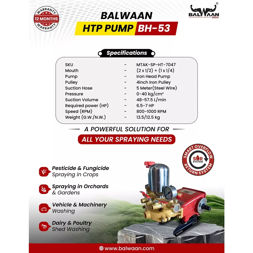 balwaan-htp-pump-2x12-inch-1x14-inch-outlet-0-40-kgcm-pressure-48-575-lmin-suction-volume-with-100-mm-4-inch-iron-pulley-bh-53