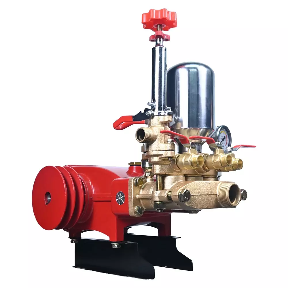 Balwaan HTP Pump 2x1/2 inch + 1x1/4 inch Outlet 0-40 Kg/cm² Pressure 50.3-78.8 L/min Suction Volume with 127 mm (5 inch) Iron Pulley, BH-83